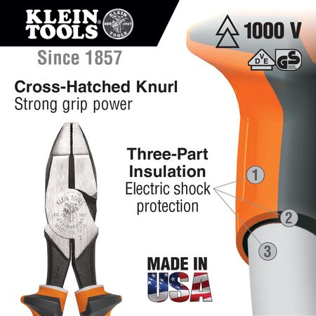 160 mm Insulated Diagonal-Cutters, Slim Handle