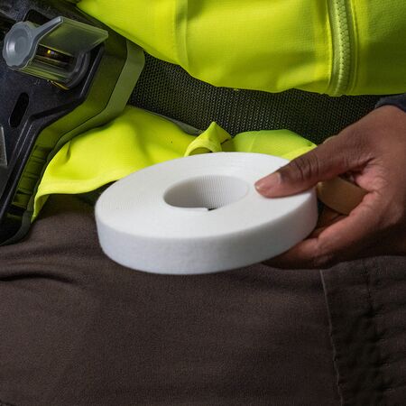 Hook & Loop Tape, 2 cm, 7.6 m, White, Custom Length Cable Ties