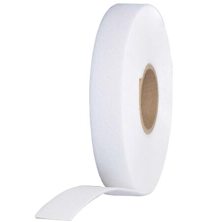 Hook & Loop Tape, 2 cm, 7.6 m, White, Custom Length Cable Ties