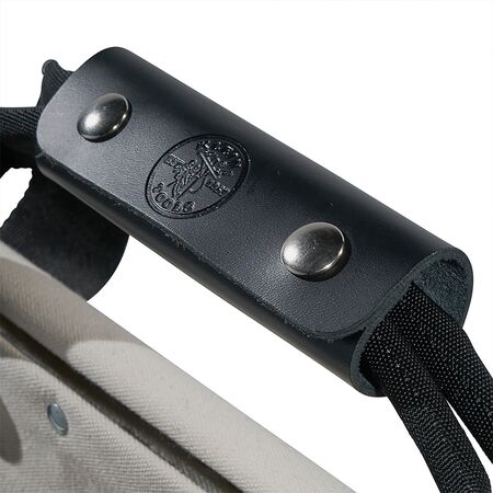 Tool Bag, Canvas with Leather Bottom, 15 Pockets, 50.8 cm