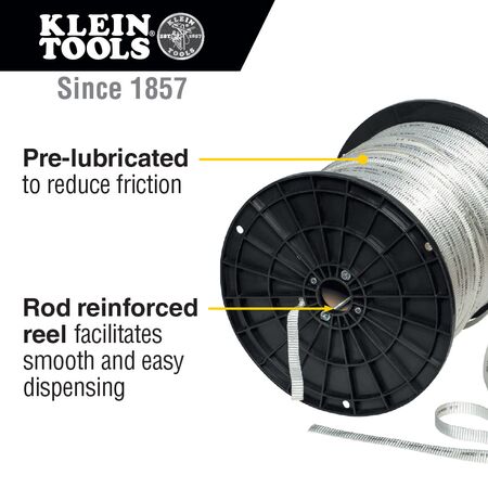 Conduit Measuring Pull Tape, 2500 lbs x 3000 ft