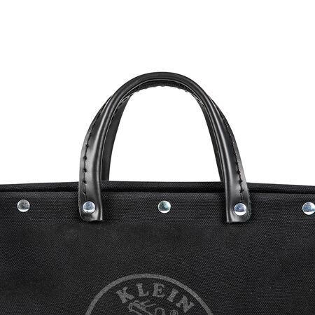 Deluxe Tool Bag, Black Canvas, 13 Pockets, 40.6 cm