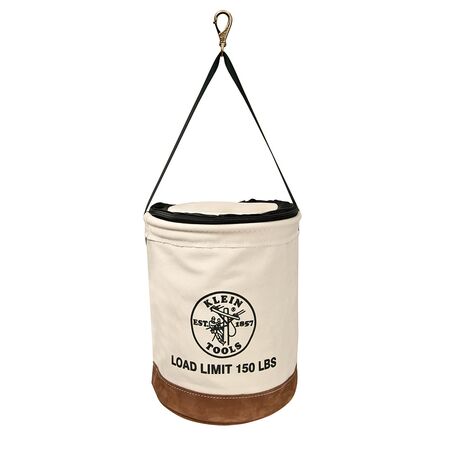 Canvas Bucket with Closing Top, 43.2 cm
