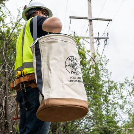 Canvas Bucket with Bucket Top, 55.9 cm