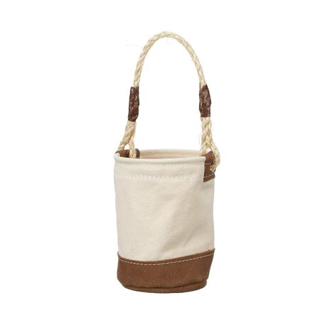 Mini Tool Bucket, Leather Bottom