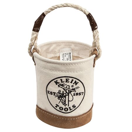 Mini Tool Bucket, Leather Bottom