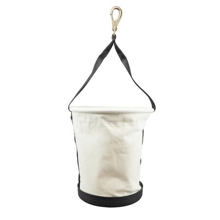 Tapered-Wall Bucket with Swivel Snap Hook, Canvas