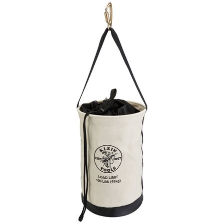 Canvas Bucket with Drawstring Close, 55.9 cm