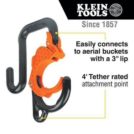 3-Inch Gated Bucket Hook
