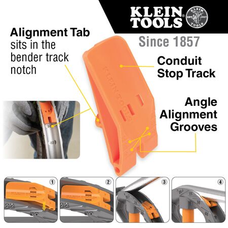 Iron Conduit Bender Full Assembly, 1-Inch EMT with Angle Setter™