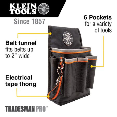 Tradesman Pro™ Tool Pouch, 6 Pockets, 26 x 17.2 x 26 cm
