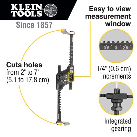 Replacement Blades and Bit for Adjustable Hole Saw 53710