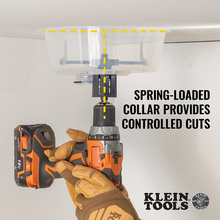 Adjustable Hole Saw with Auto-Set Arms
