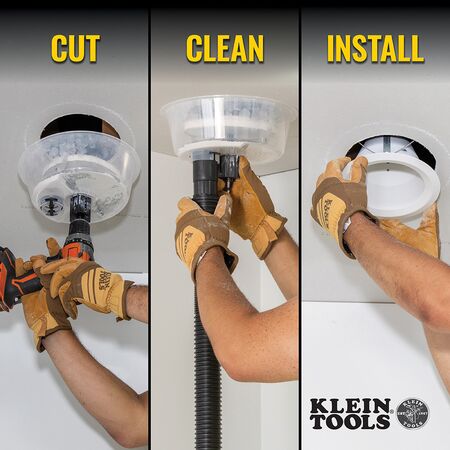 Adjustable Hole Saw with Auto-Set Arms