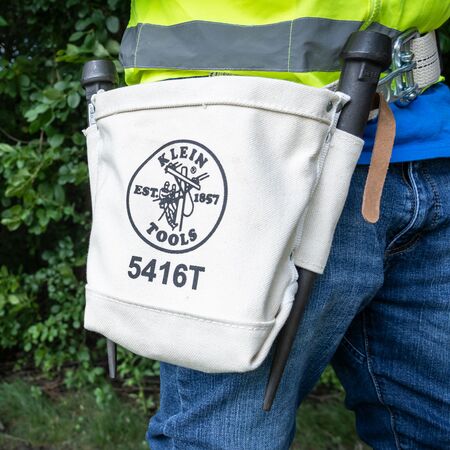 Tool Bag, Bull-Pin and Bolt Bag, Tunnel Loop, Canvas, 12.7 x 25.4 x 22.9 cm