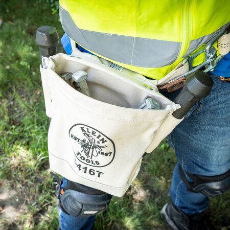 Tool Bag, Bull-Pin and Bolt Bag, Tunnel Loop, Canvas, 12.7 x 25.4 x 22.9 cm