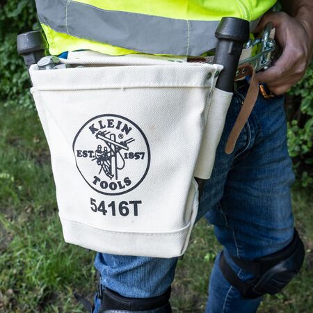 Tool Bag, Bull-Pin and Bolt Bag, Tunnel Loop, Canvas, 12.7 x 25.4 x 22.9 cm