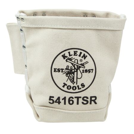 Tool Bag, Bolt Bag with Drain Holes, No. 4 Canvas, 12.7 x 22.9 x 25.4 cm