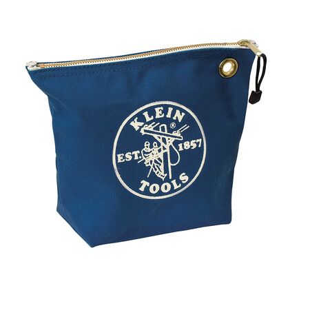 Zippered Bag, Canvas Consumables Tool Pouch, Blue
