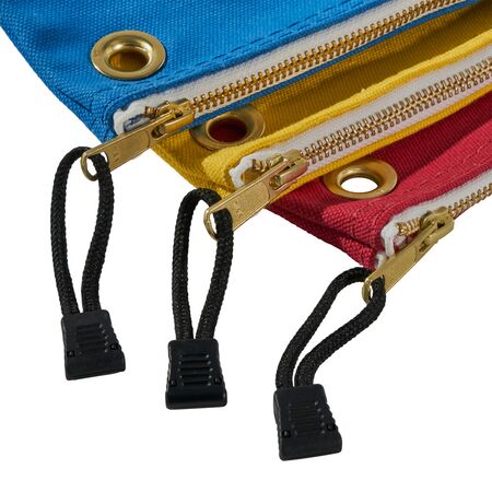 Zippered Bags, Assorted Canvas Tool Pouches, 3-Pack