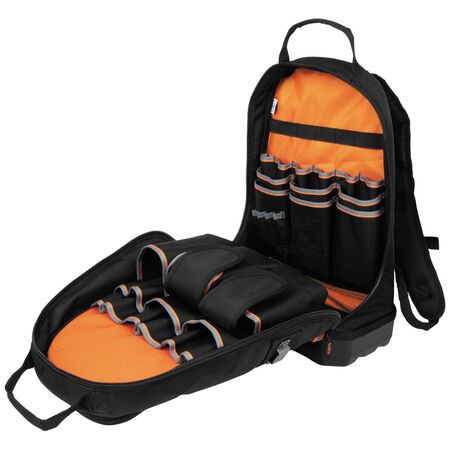 Tradesman Pro™ Tool Bag Backpack, 39 Pockets, Black, 36.8 cm
