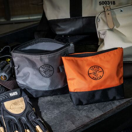 Zippered Bag, Stand-Up Tool Pouch, 2-Pack