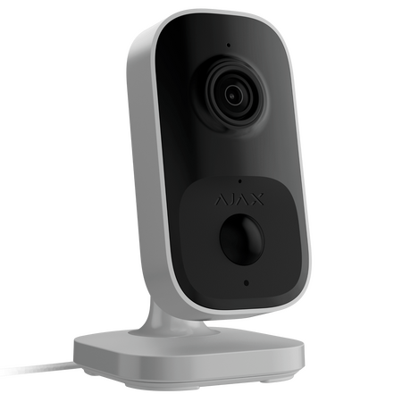 AJAX IndoorCam White | 4 MP CMOS Sensor | AI Object Detection | Two-Way Audio | by Dicker Data