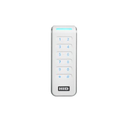 HID Signo 20K Keypad White Reader | Supports Multiple Credential Technologies | Configurable Keypad Layout | by Dicker Data