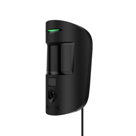 AJAX MotionCam Fibra Black | Built-in Camera | PIR Sensor | SmartDetect Algorithm | by Dicker Data