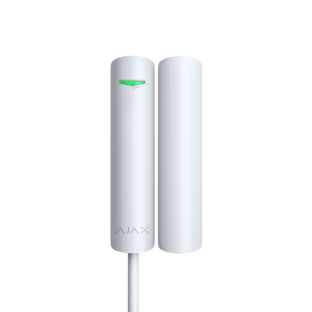 AJAX DoorProtect Fibra White | Dual Reed Switches | IP50 Rated | Customizable Chime | by Dicker Data