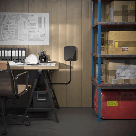 AJAX HUB BP BLACK Wireless Security Control Panel | Dual SIM 4G | Supports 100 Devices | by Dicker Data