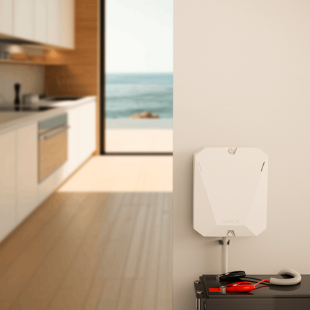 AJAX Hub Battery Powered Control Panel | Supports 100 Devices | Dual SIM 4G Connectivity | IP40 Rated | by Dicker Data