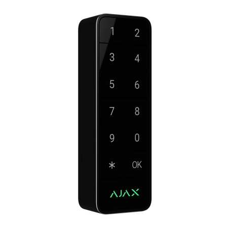 AJAX Superior Keypad Outdoor Fibra Black | IP66 & IK08 Rated | Multiple Authentication Methods | by Dicker Data
