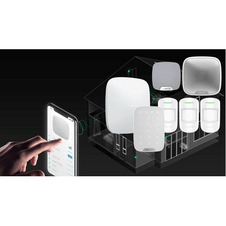 AJAX Alarm Bundle Kit | Wireless Security System | 4G Hub & Multiple Sensors | by Dicker Data