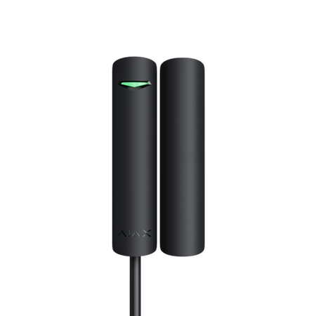 AJAX DoorProtect Plus Fibra Black | Dual Reed Switches | Adjustable Shock & Tilt Sensitivity | IP50 Rated | by Dicker Data