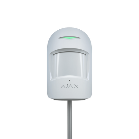 AJAX CombiProtect Fibra White | Dual Motion & Glass Break Detection | SmartDetect Algorithm | IP50 Rated | by Dicker Data