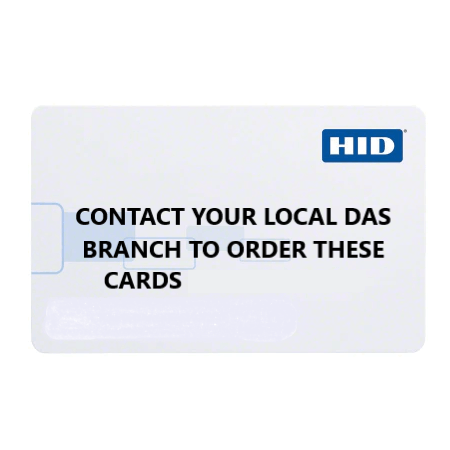 HID ISOPROX II Card | Gloss Finish | No Slot Punched | Programmed & Printed | by Dicker Data