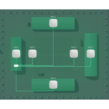 AJAX REX 2 Range Extender | Up to 2000m Range | 5 Device Support | Encrypted Communication | by Dicker Data