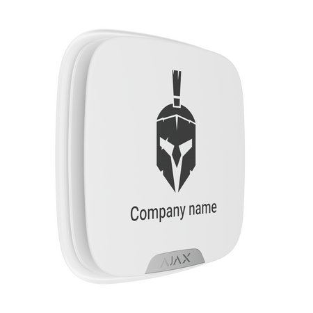 AJAX Brandplate for StreetSiren Double Deck | 10PCS | Durable Plastic | Customizable Design | by Dicker Data