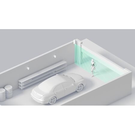 AJAX MotionProtect Curtain Wireless Sensor | Dual PIR Sensors | 15m Detection Distance | IP54 Rated | by Dicker Data