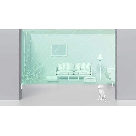 AJAX MotionProtect Curtain Wireless Sensor | Dual PIR Sensors | 15m Detection Range | IP54 Rated | by Dicker Data