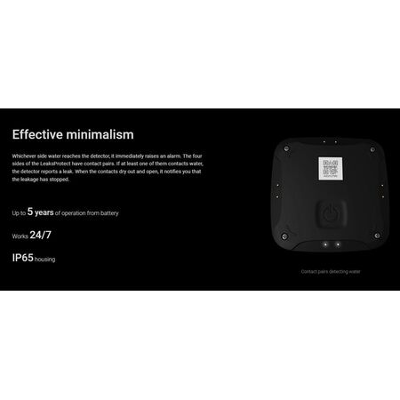 Wireless Water Leak Detector | IP65 Rated | 1300m Range | 5-Year Battery Life | by Dicker Data