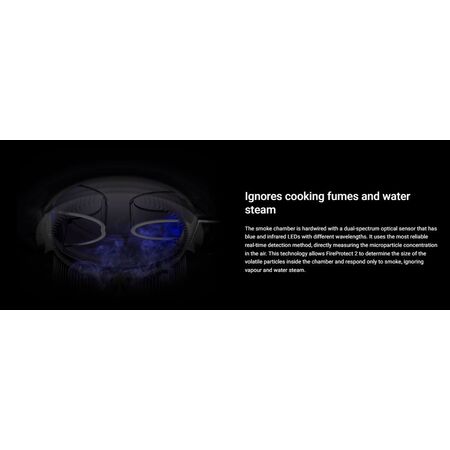 Wireless Heat and Smoke Detector | Double-Spectrum Optical Sensor | 85 dB Siren | by Dicker Data