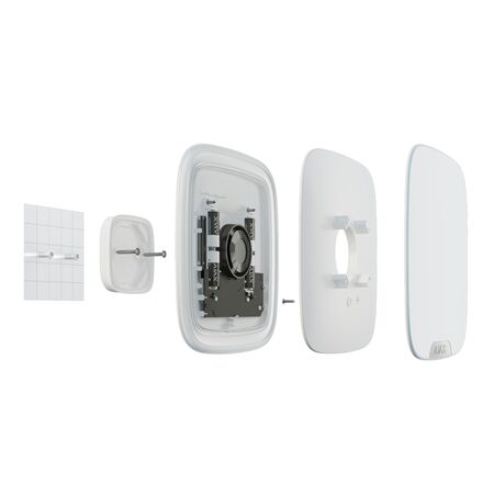 Wireless Outdoor Siren AJAX StreetSiren DoubleDeck | Adjustable 85-113 dB | IP54 Weatherproof | by Dicker Data