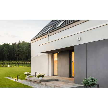 Wireless Outdoor Siren AJAX StreetSiren DoubleDeck | Adjustable 85-113 dB | IP54 Weatherproof | by Dicker Data