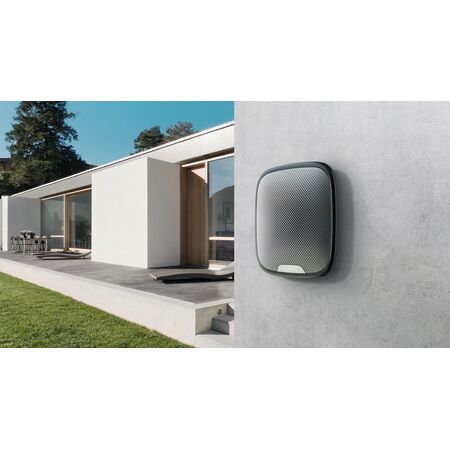 Wireless Security Siren AJAX StreetSiren Black | 85-113 dB Adjustable Volume | IP54 Weather Resistant | by Dicker Data