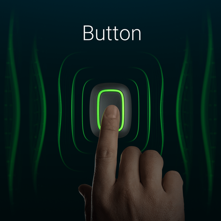 Wireless Alarm Button | Smart Panic Button with LED Backlight | IP55 Rated | by Dicker Data