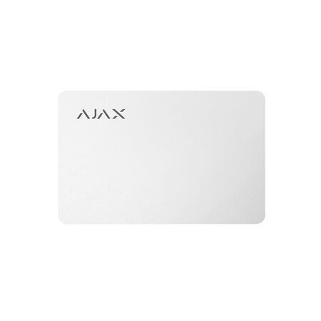 AJAX Pass Card White | DESFire Technology | ISO 14443-A Standard | 10 Pack | by Dicker Data