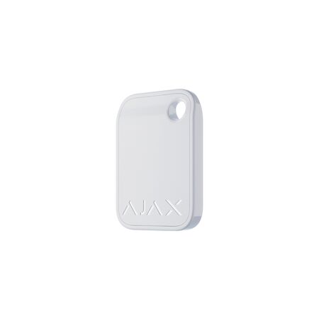 AJAX TAG FOB WHITE RFID | Encrypted Contactless Key Fob | DESFire® Technology | Compatible with 13 Hubs | by Dicker Data