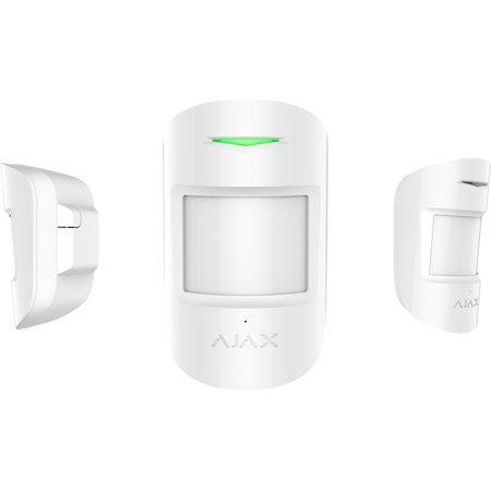 AJAX COMBIPROTECT PIR with Glass Break Detector | 12m Motion Detection | 9m Glass Break Detection | IP50 Rated | by Dicker Data